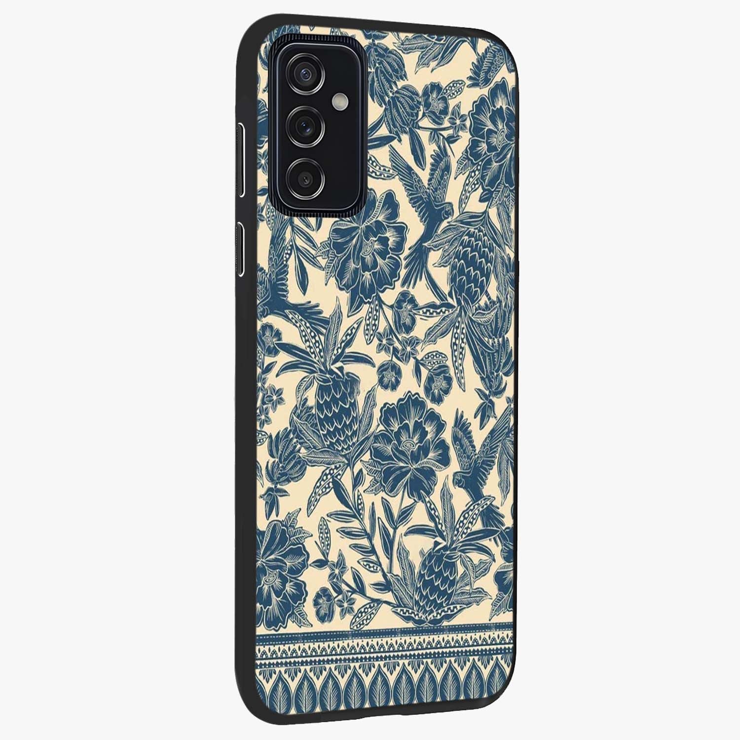 Heirloom Wild Bloom Glass Case upright view showcasing delicate wildflower artwork with timeless floral theme.