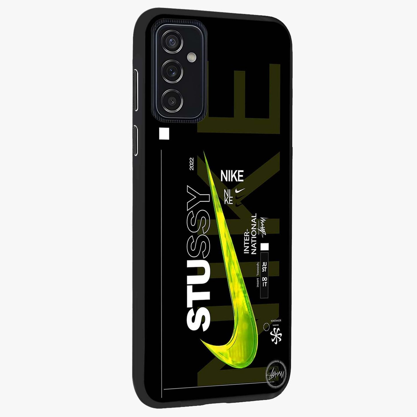 Neon Street Edition Glass Case upright view showcasing colorful neon artwork with modern street culture theme.