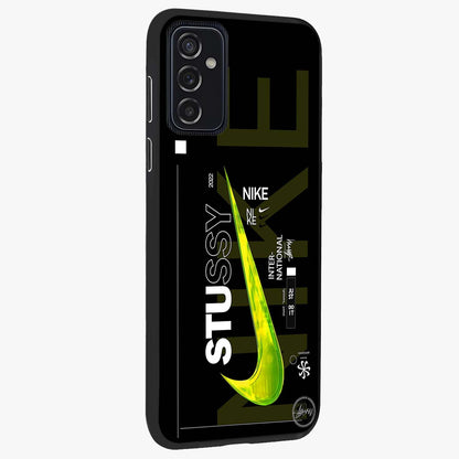 Neon Street Edition Glass Case upright view showcasing colorful neon artwork with modern street culture theme.