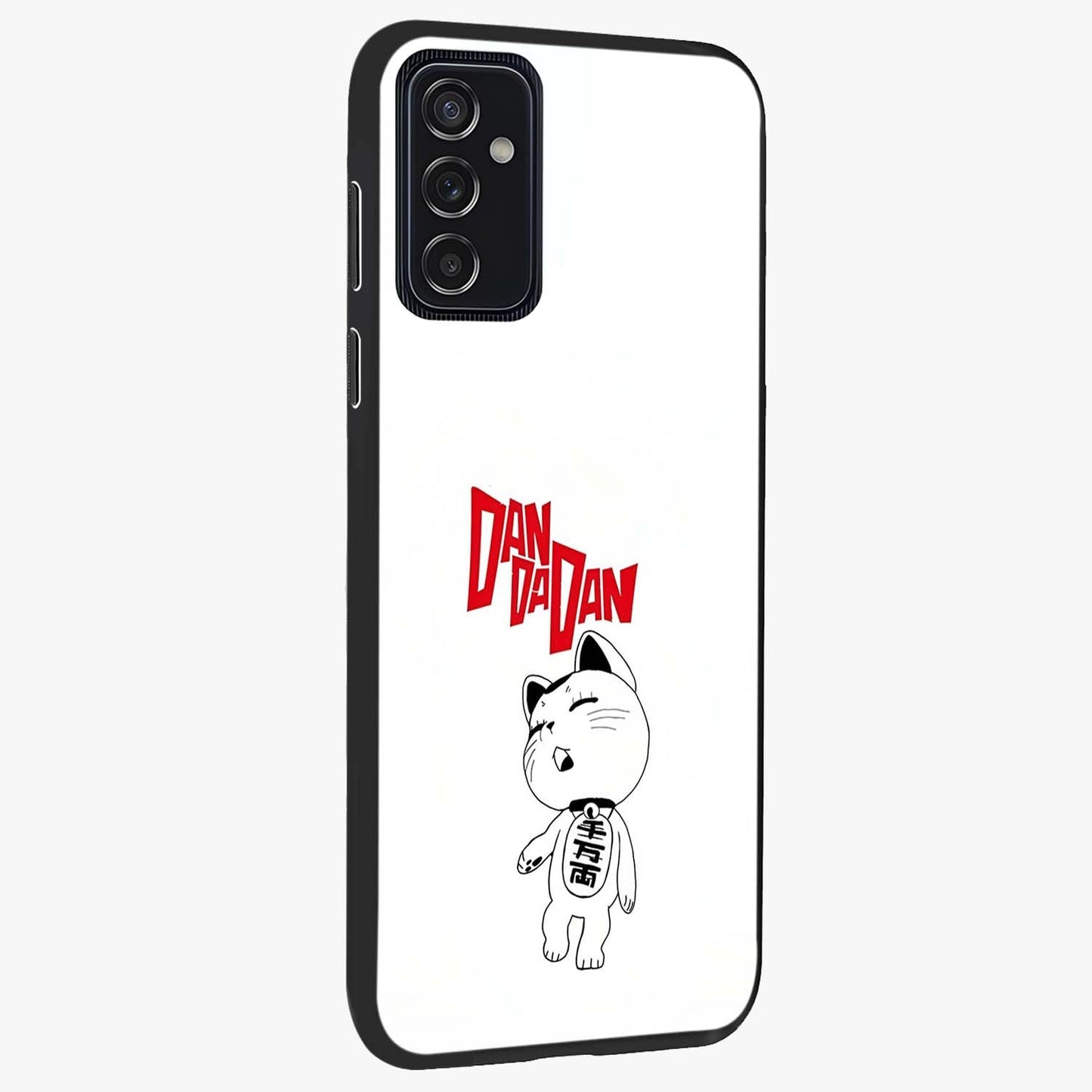 Playful Spirit Charm Glass Case upright view showcasing vibrant charm artwork with fun artistic theme.