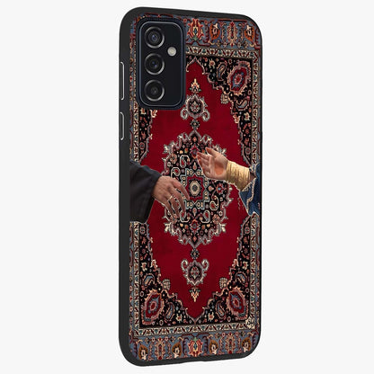 Royal Touch Reach Glass Case upright view showcasing stylish royal inspired artwork with graceful theme.