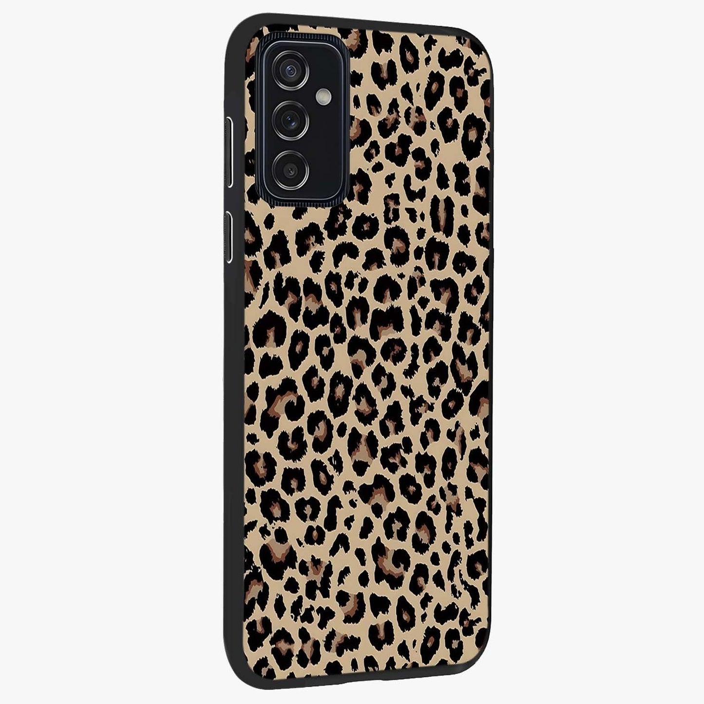 Savage Chic Pattern Glass Case upright view showcasing trendy decorative artwork with edgy fashion theme.