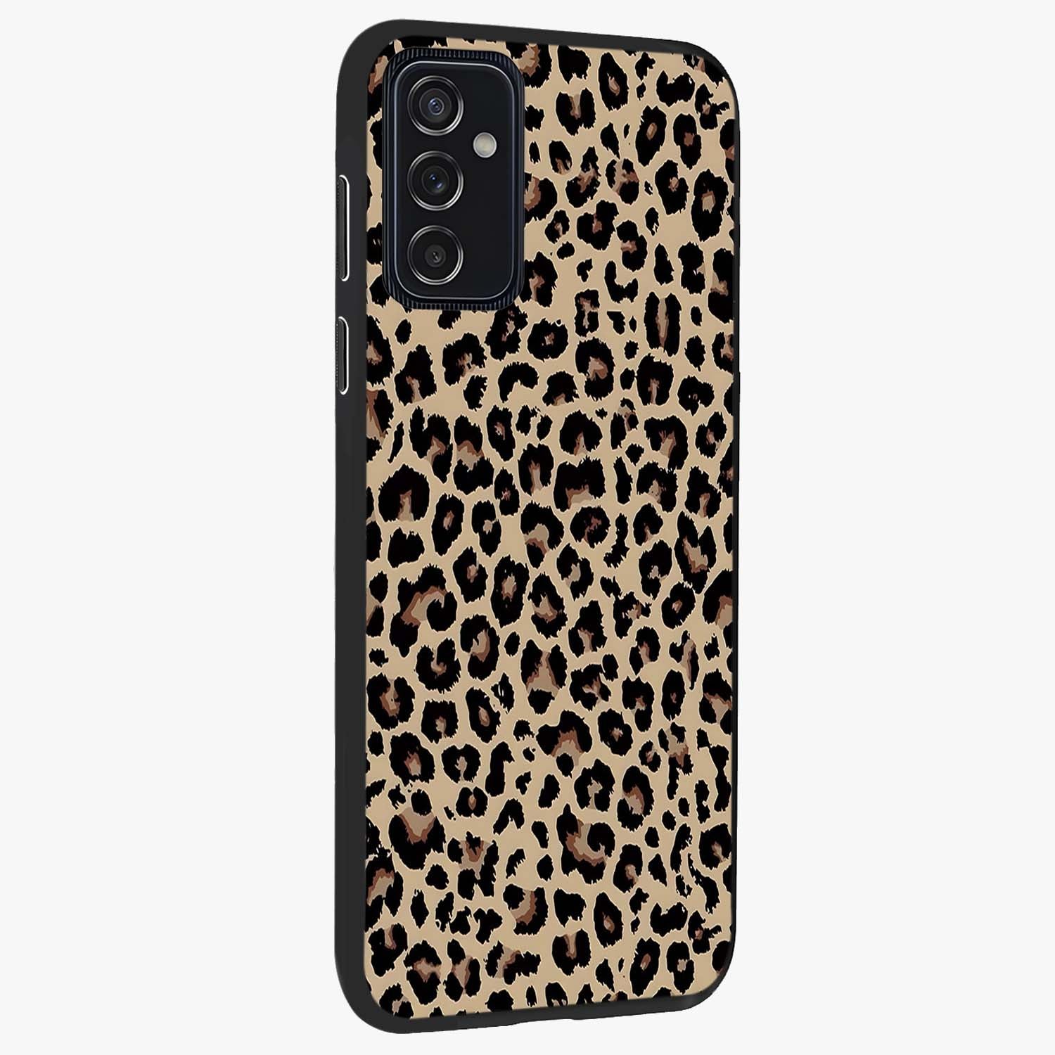 Savage Chic Pattern Glass Case upright view showcasing trendy decorative artwork with edgy fashion theme.