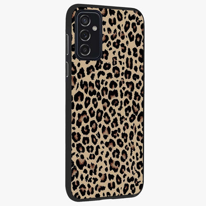Savage Chic Pattern Glass Case upright view showcasing trendy decorative artwork with edgy fashion theme.