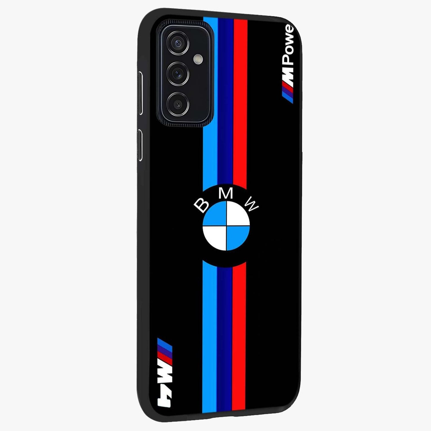 Turbo BMW Beast Glass Case upright view showcasing powerful car artwork with modern motorsport theme.