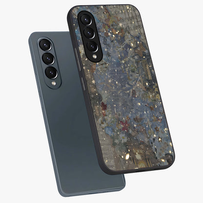 Aesthetic Astrolophia Glass Case displayed in angled mockup highlighting artistic aesthetic elements and smooth glass surface.