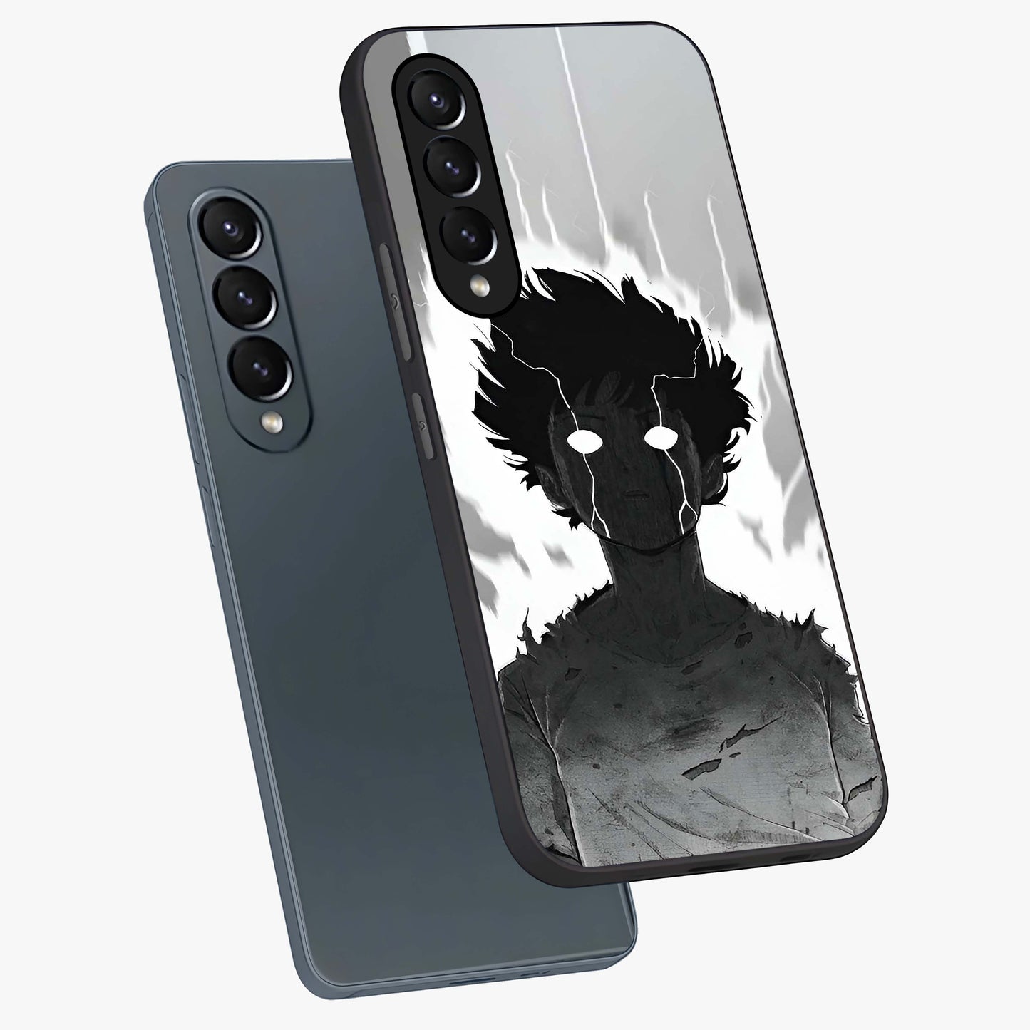 Awakened Inner Rage Glass Case displayed in angled mockup highlighting powerful graphic design and bold artistic theme.