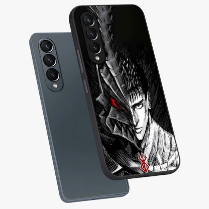 Berserker Blood Oath Glass Case displayed in angled mockup highlighting dark fantasy graphic design and powerful theme.