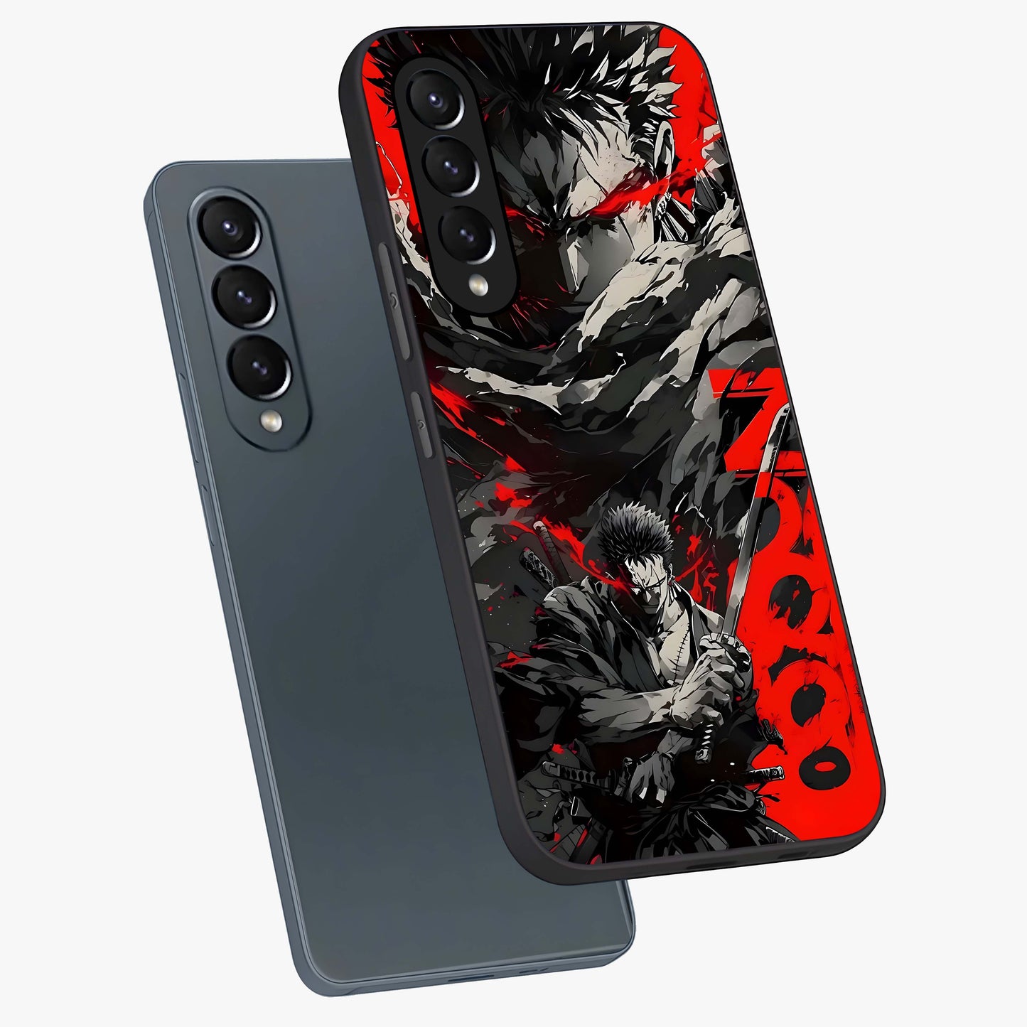 Demon Sword Resolve Glass Case displayed in angled mockup highlighting powerful demon sword illustration with dark fantasy aesthetic.