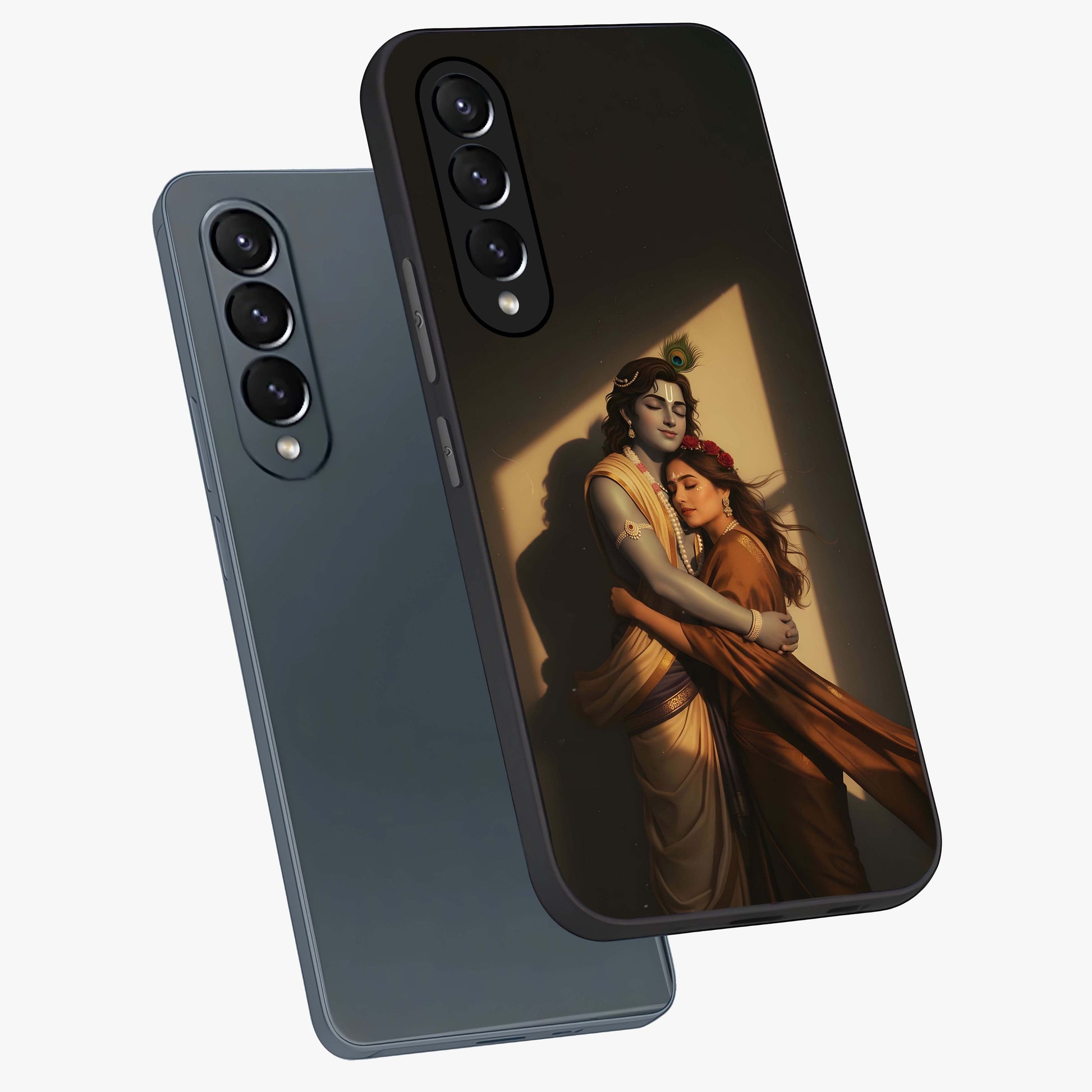 Divine Eternal Love Glass Case displayed in angled mockup highlighting elegant divine inspired design with peaceful aesthetic.