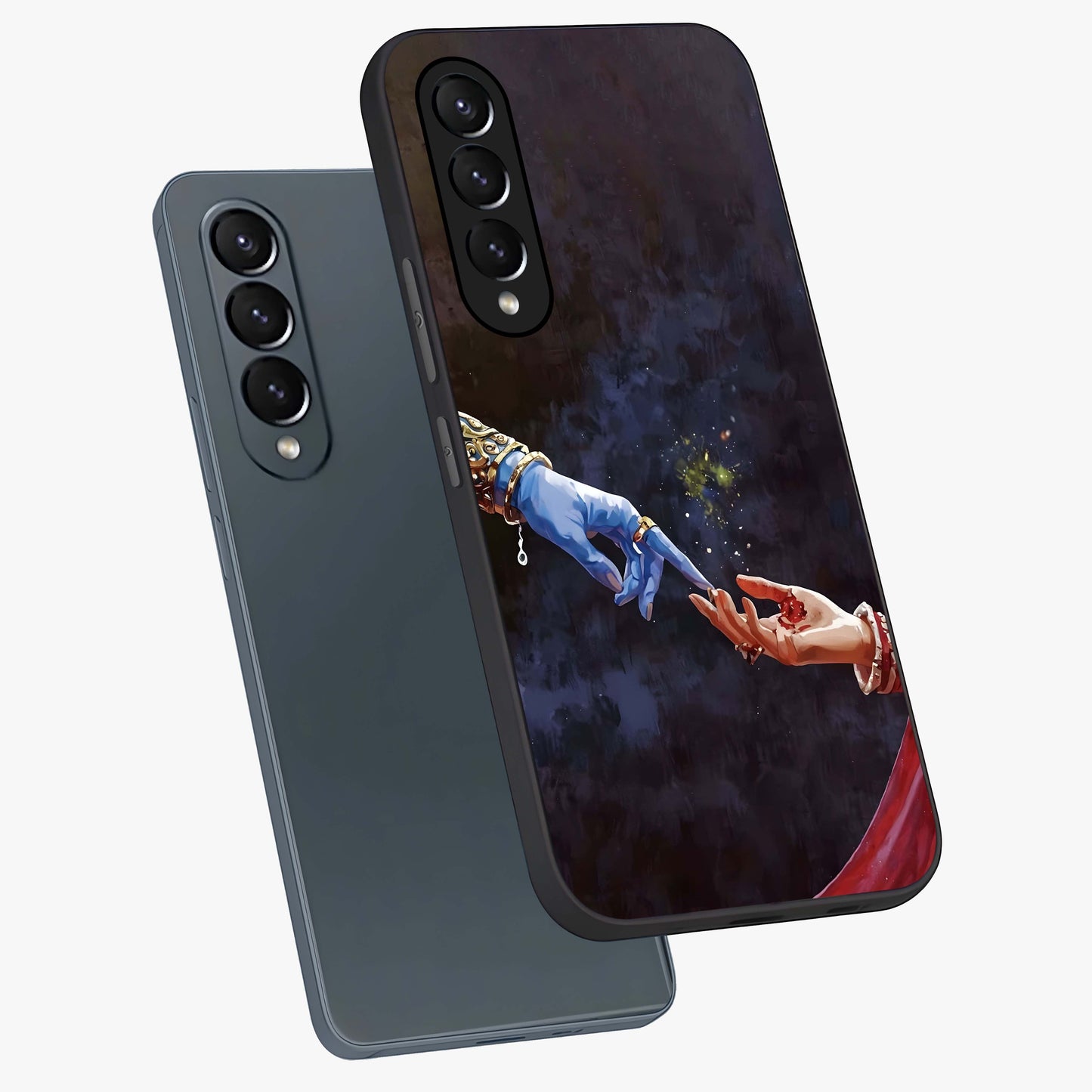 Divine Touch Eternal Glass Case displayed in angled mockup highlighting elegant divine inspired design with calm aesthetic style.