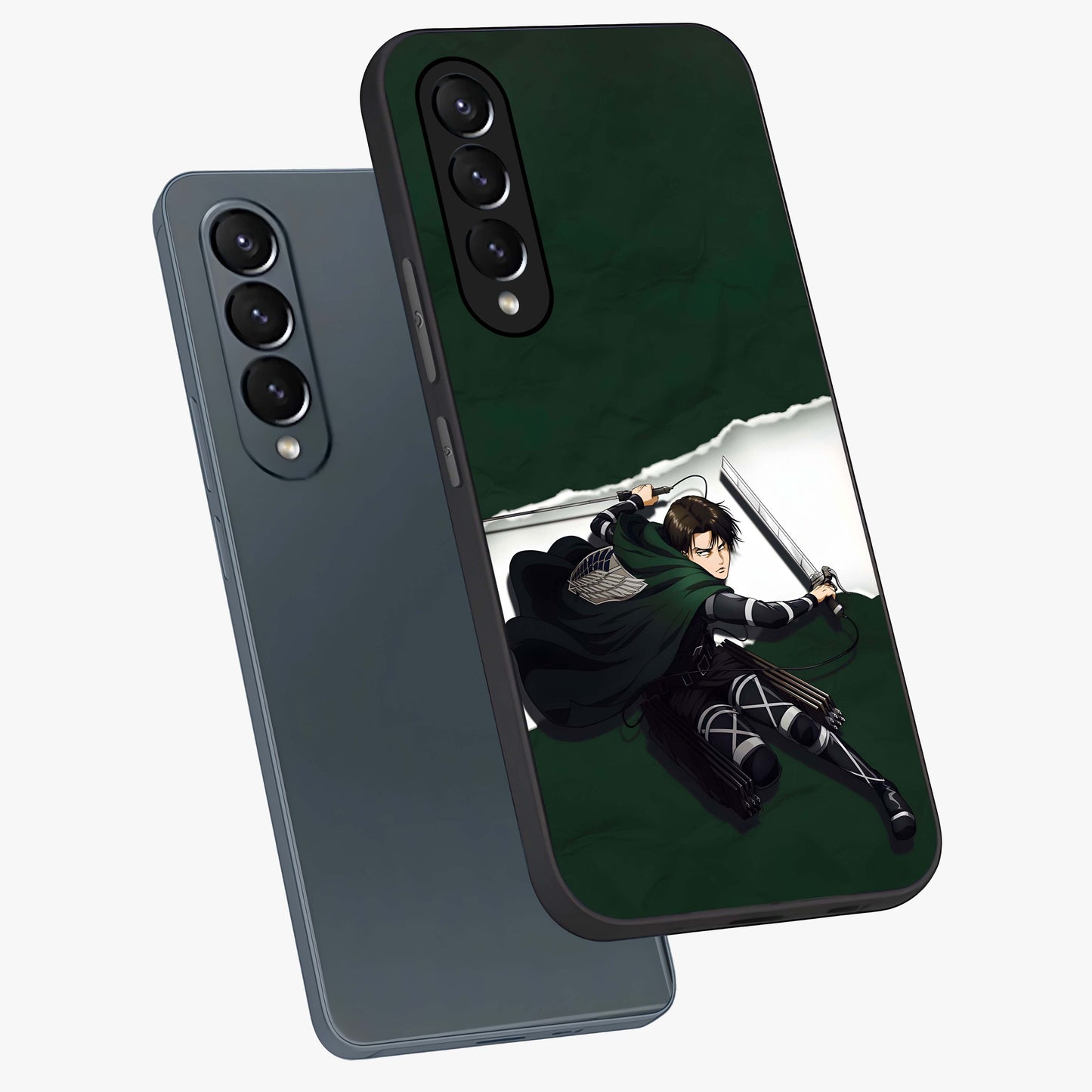 Emerald War Vanguard Glass Case displayed in angled mockup highlighting intense battle inspired design with emerald tone aesthetic.
