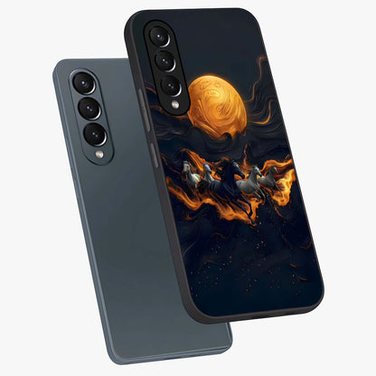 Golden Royal Heritage Glass Case displayed in angled mockup highlighting luxurious heritage design with golden aesthetic style.