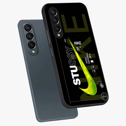 Neon Street Edition Glass Case displayed in angled mockup highlighting vibrant urban design with bold street aesthetic.