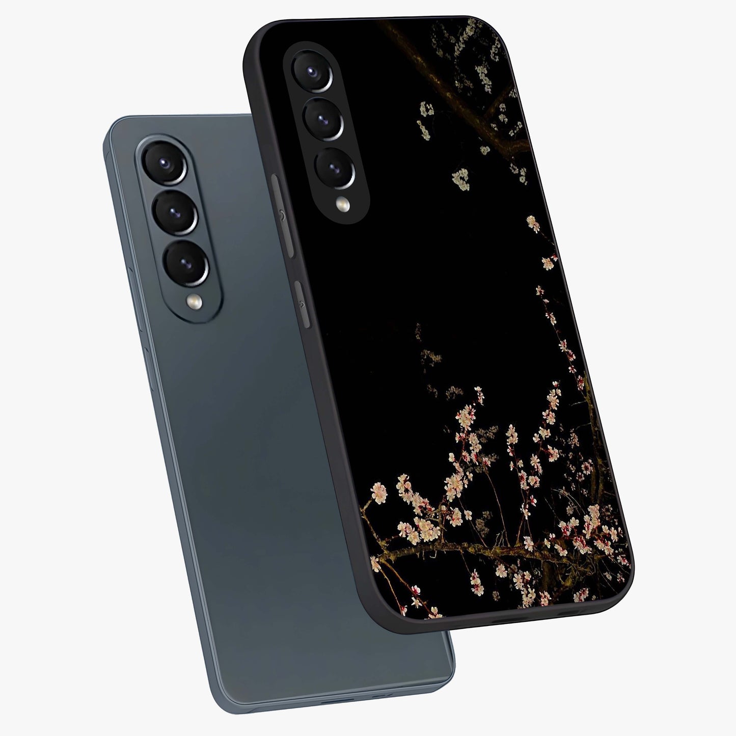 Petal Moon Light With Custom Name Glass Case displayed in angled mockup highlighting delicate petal design with custom name feature.