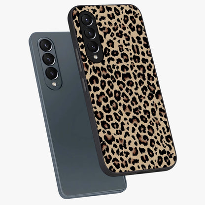 Savage Chic Pattern Glass Case displayed in angled mockup highlighting bold fashion inspired design with chic aesthetic.