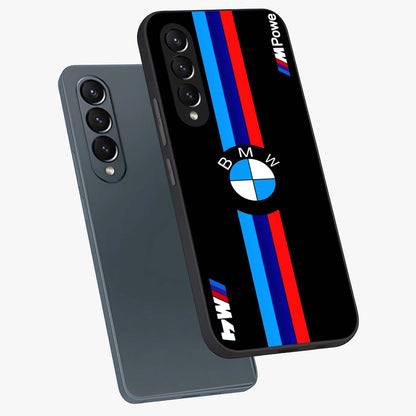 Turbo BMW Beast Glass Case displayed in angled mockup highlighting sleek racing car design with bold automotive aesthetic.