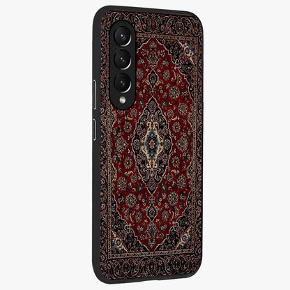 Heritage Carpet Royale Glass Case upright view showcasing detailed ornamental artwork with luxurious traditional theme.