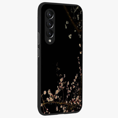 Petal Moon Light With Custom Name Glass Case upright view showcasing elegant floral moon artwork with personalized aesthetic.