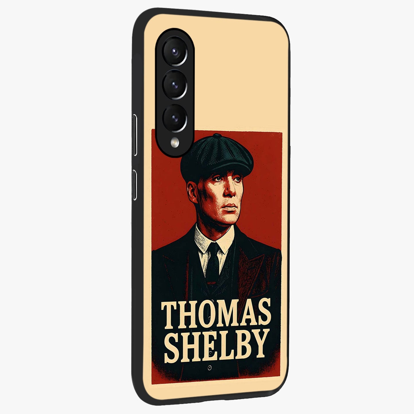 Vintage Mafia Authority Glass Case upright view showcasing dramatic vintage artwork with iconic authority theme.