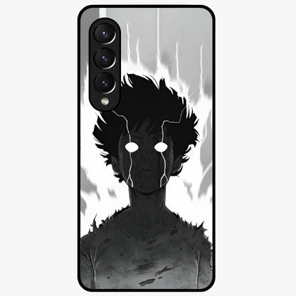 Awakened Inner Rage Glass Case showing flat back view with intense artistic artwork and glossy glass finish.