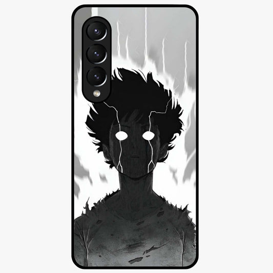 Awakened Inner Rage Glass Case showing flat back view with intense artistic artwork and glossy glass finish.