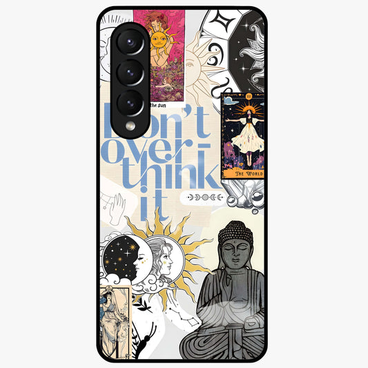 Ethereal Thoughts Glass Case showing flat back view with dreamy artistic artwork and glossy glass finish.
