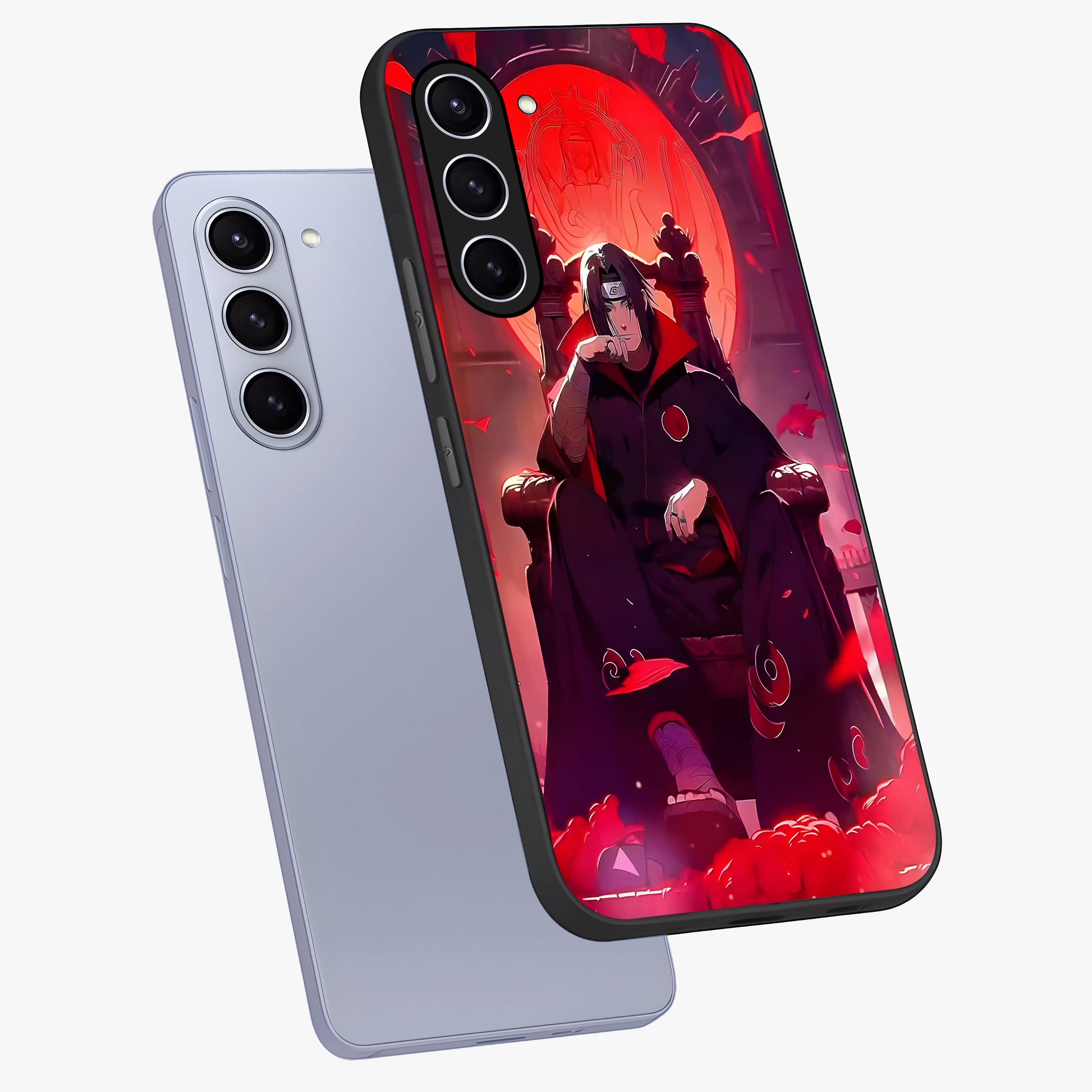 Blood Moon Sovereign Glass Case displayed in angled mockup highlighting dark celestial moon design and dramatic theme.