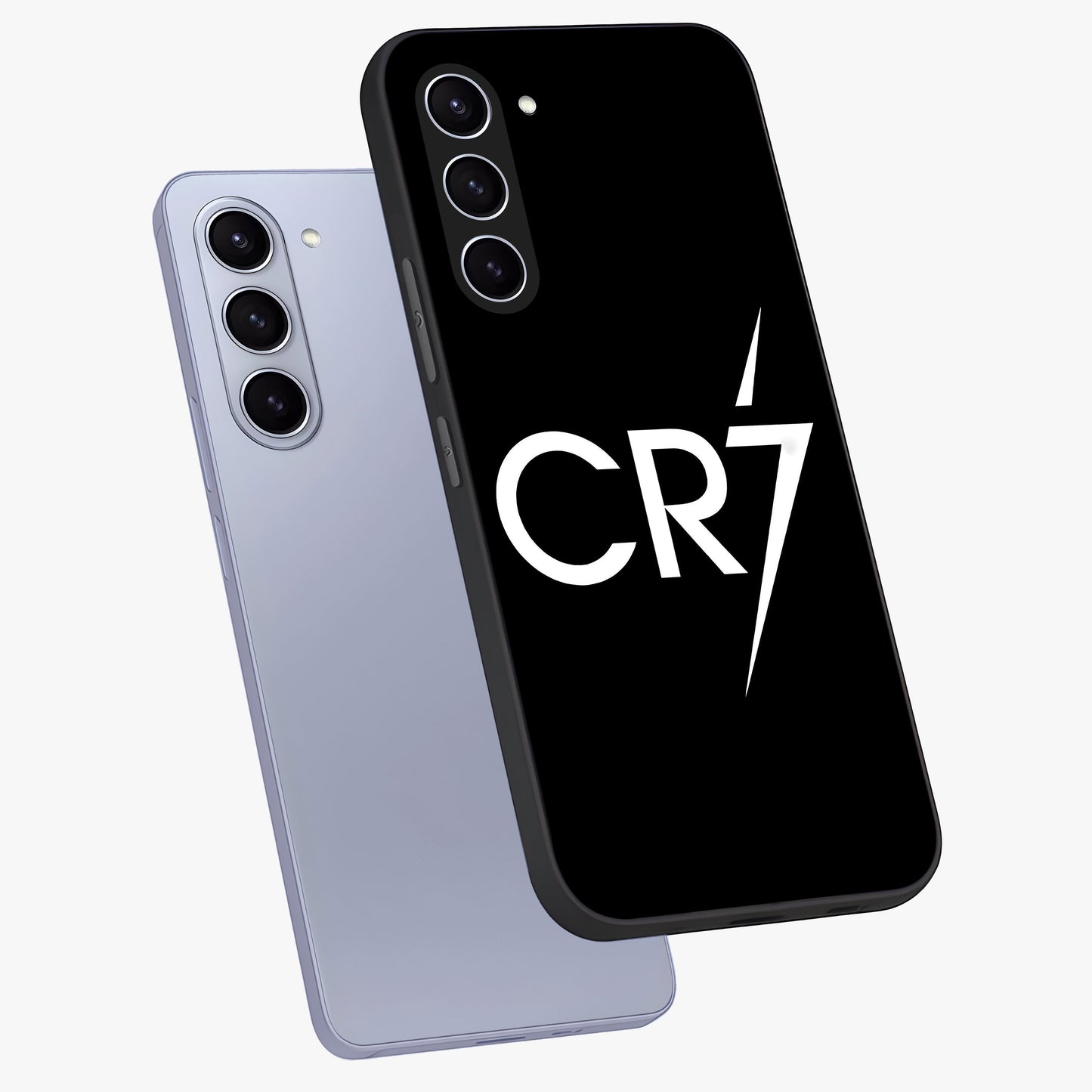 Cr7 Elite Strike Glass Case displayed in angled mockup highlighting powerful sports graphic with bold athletic theme.