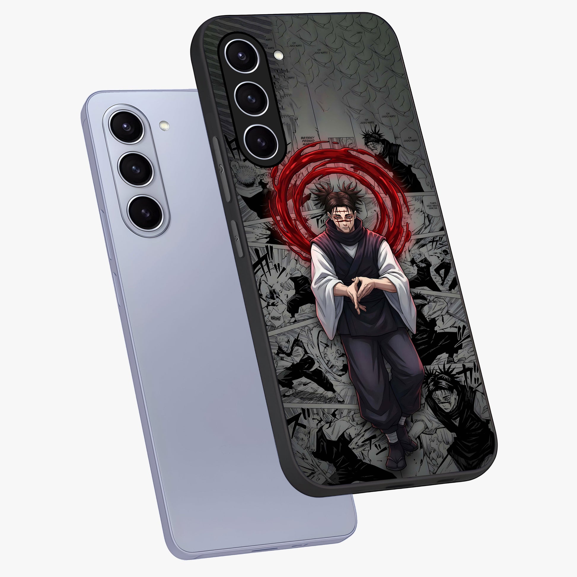 Cursed Ritual Ascension Glass Case displayed in angled mockup highlighting mystical ritual illustration with supernatural aesthetic.