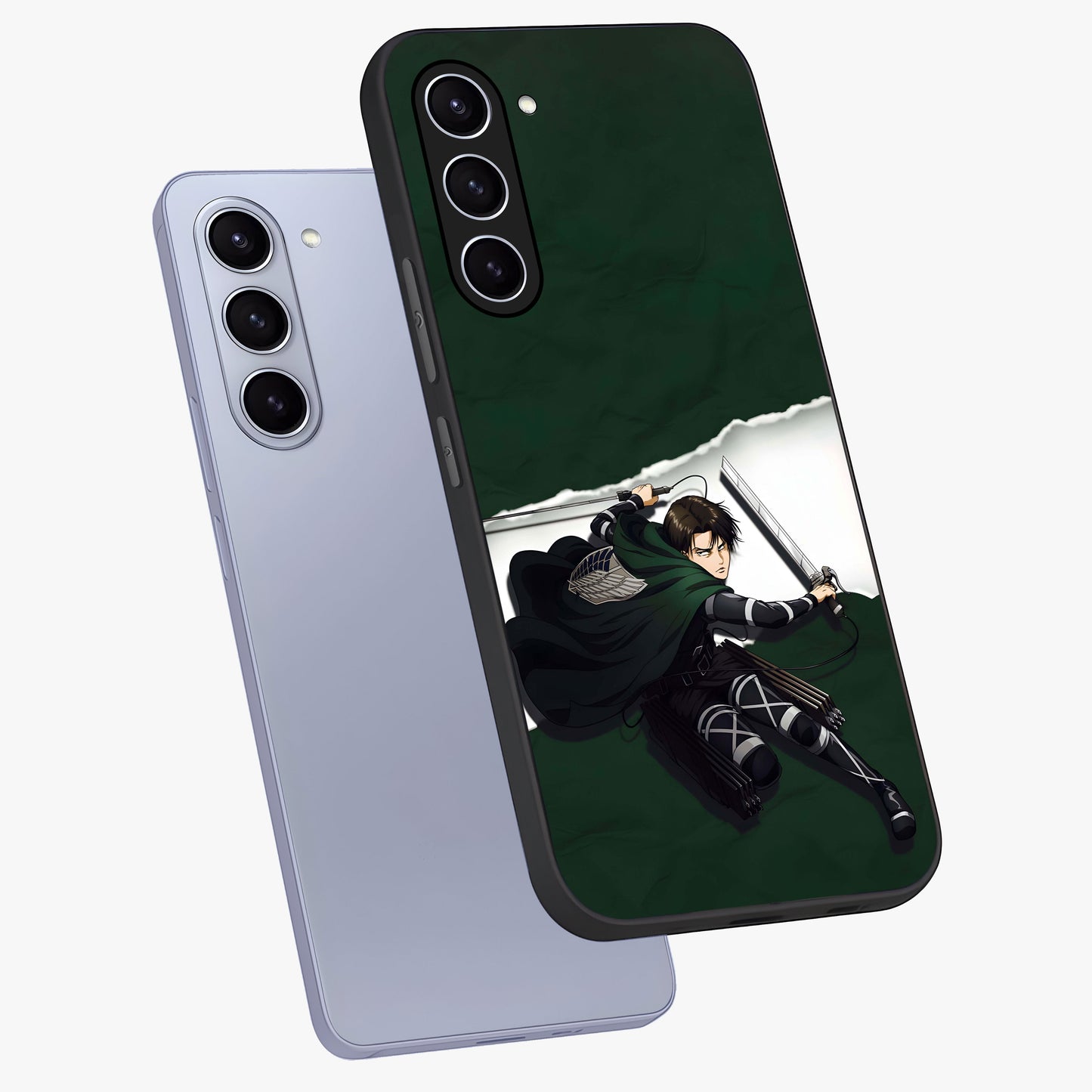 Emerald War Vanguard Glass Case displayed in angled mockup highlighting intense battle inspired design with emerald tone aesthetic.