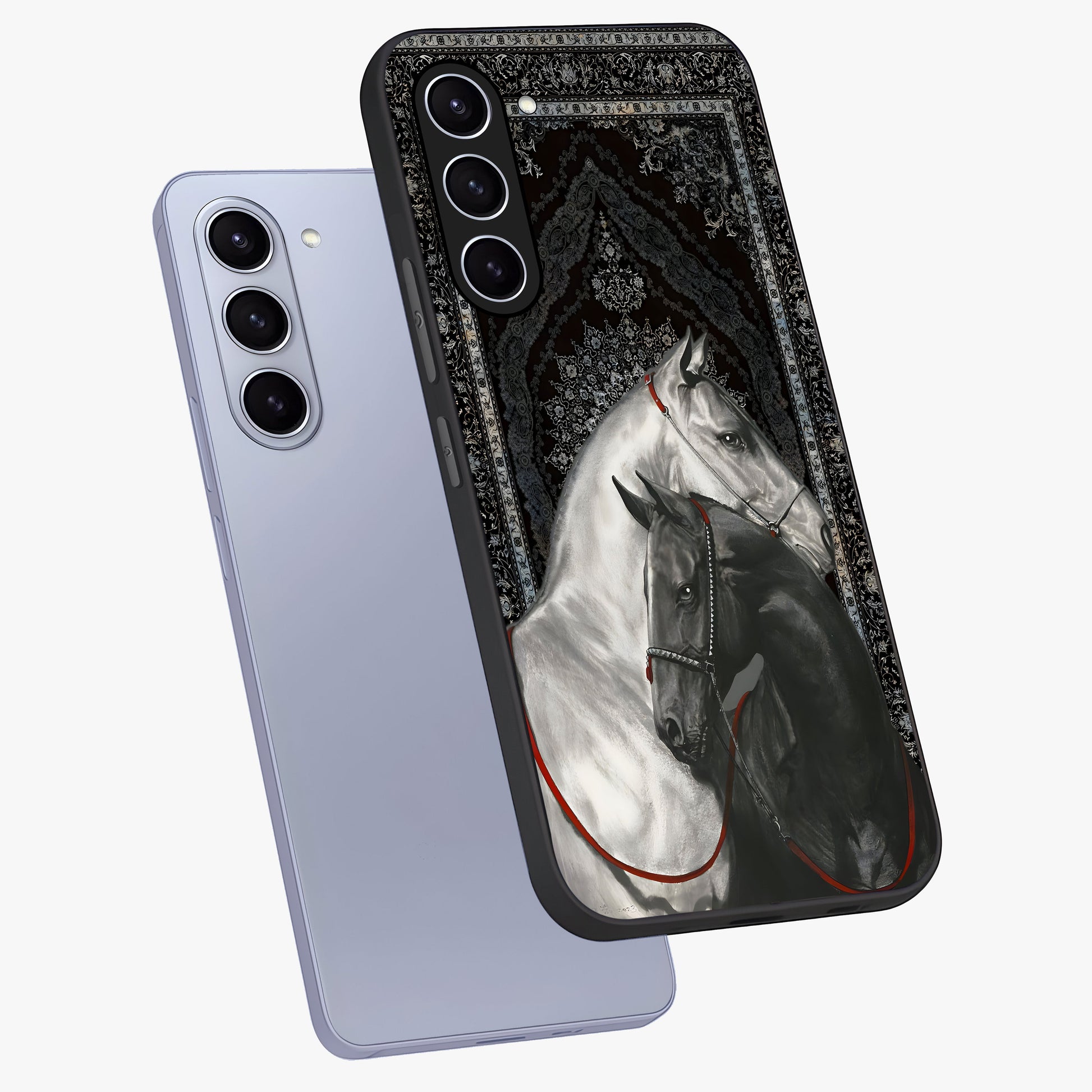 Majestic Ride Legacy Glass Case displayed in angled mockup highlighting sleek vehicle design with bold racing aesthetic.