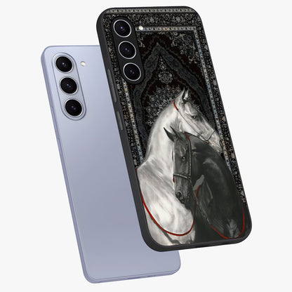 Majestic Ride Legacy Glass Case displayed in angled mockup highlighting sleek vehicle design with bold racing aesthetic.