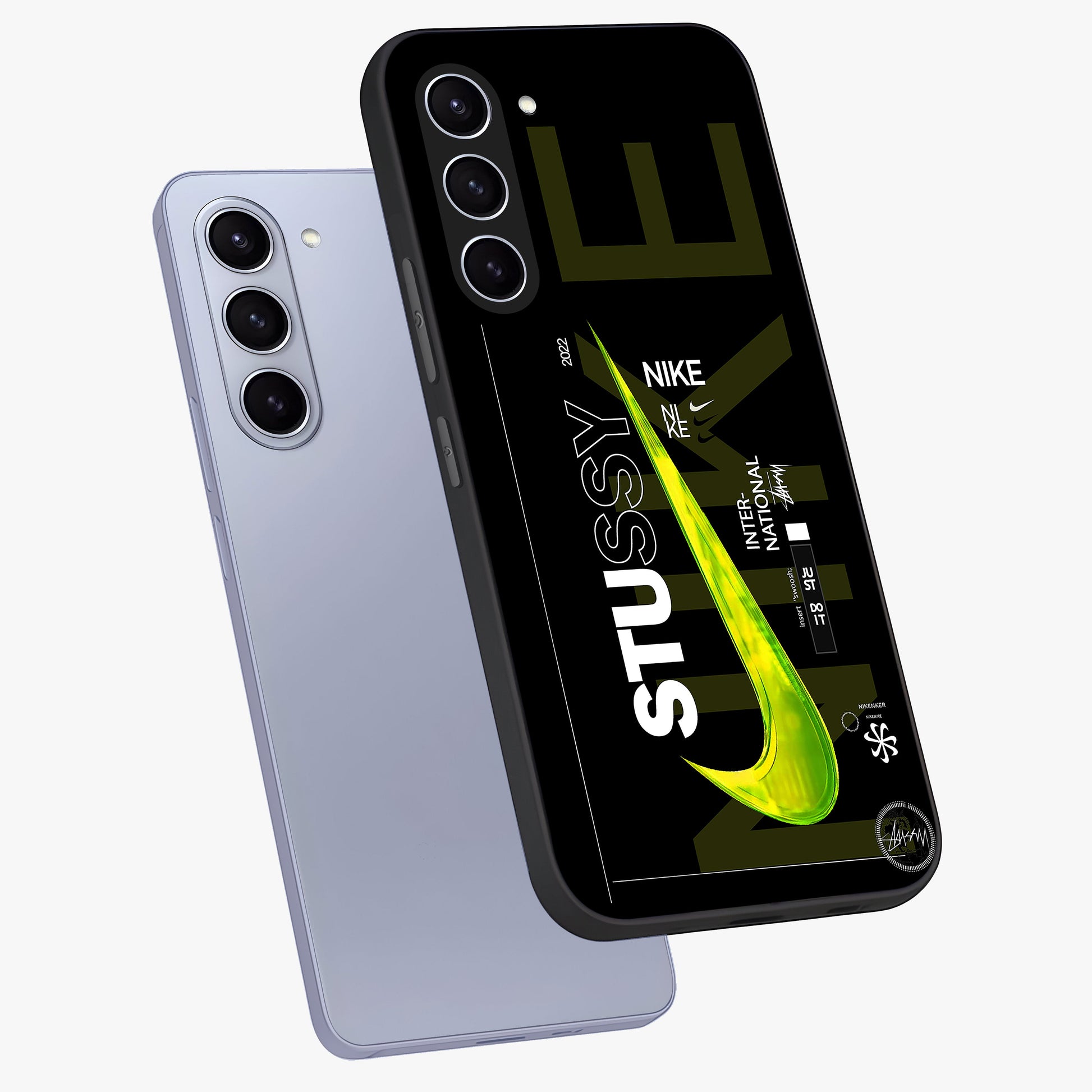 Neon Street Edition Glass Case displayed in angled mockup highlighting vibrant urban design with bold street aesthetic.