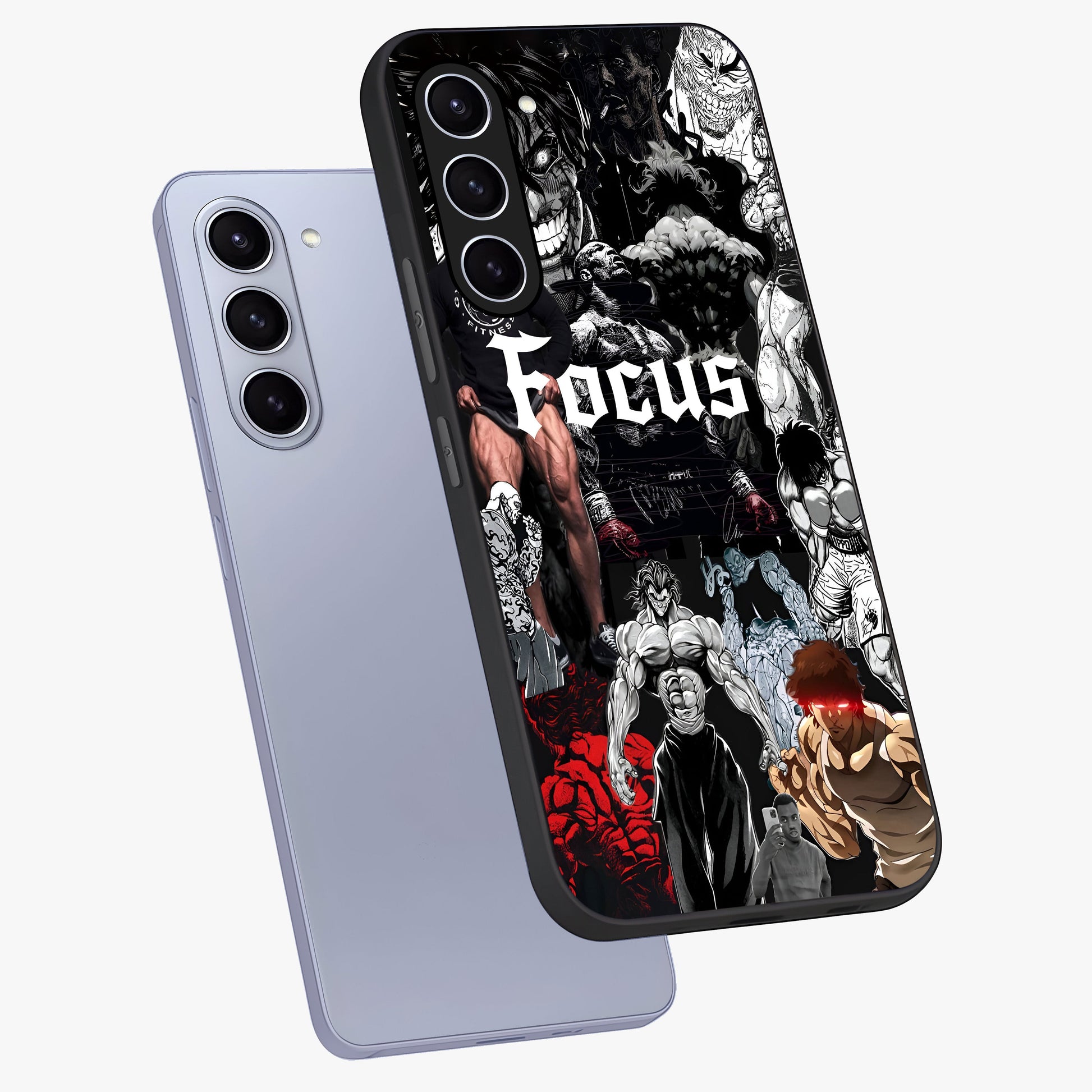 Relentless Power Focus Glass Case displayed in angled mockup highlighting bold statement design with modern aesthetic style.