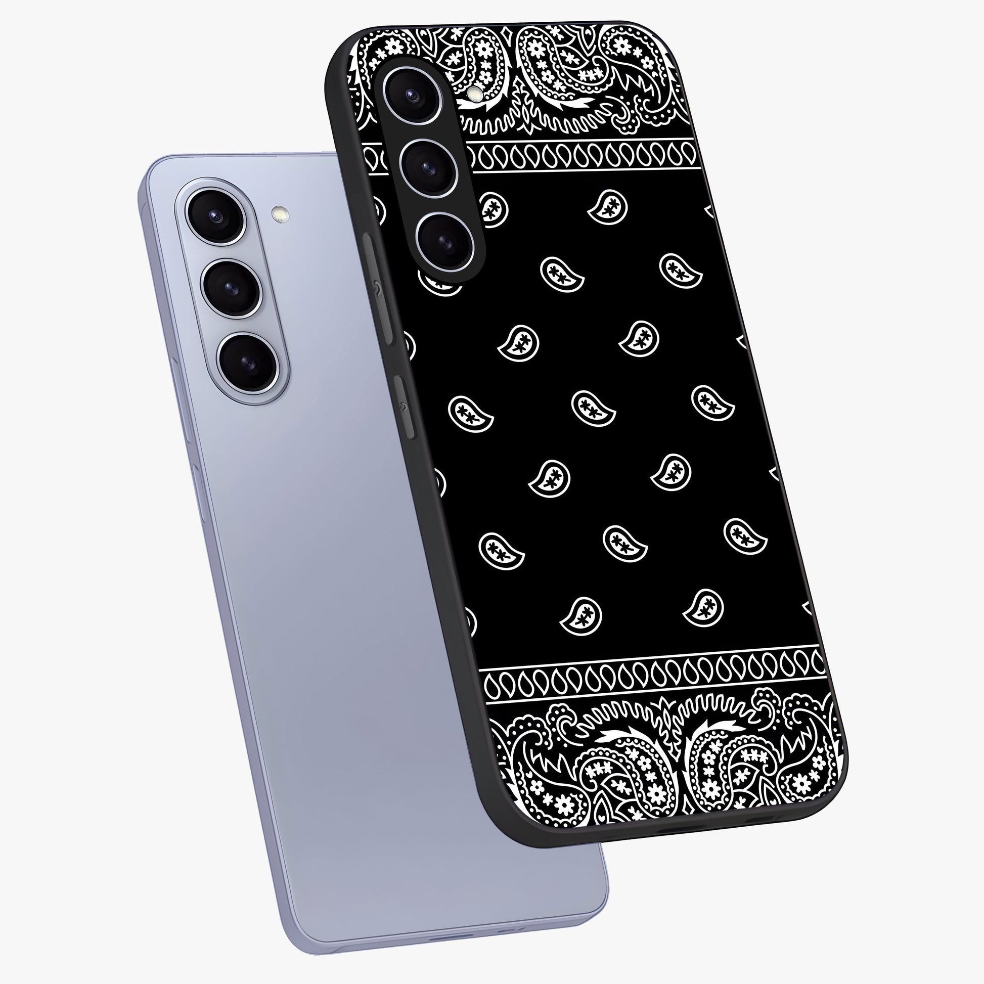 Retro Rebel Threads Glass Case displayed in angled mockup highlighting retro inspired graphic design with rebellious aesthetic.