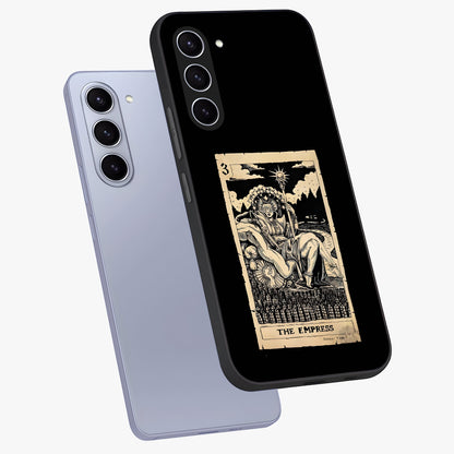 The Empress Glass Case displayed in angled mockup highlighting elegant royal design with majestic aesthetic style.
