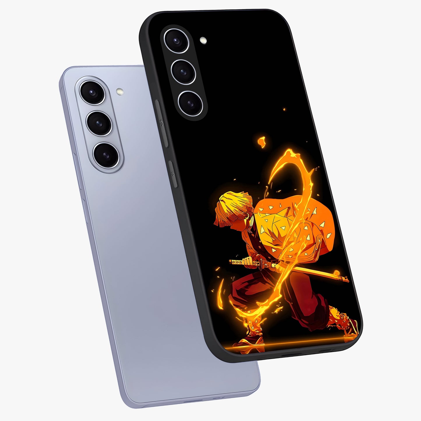 Thunder Flame Execution Glass Case displayed in angled mockup highlighting dramatic fire themed design with intense fantasy aesthetic.