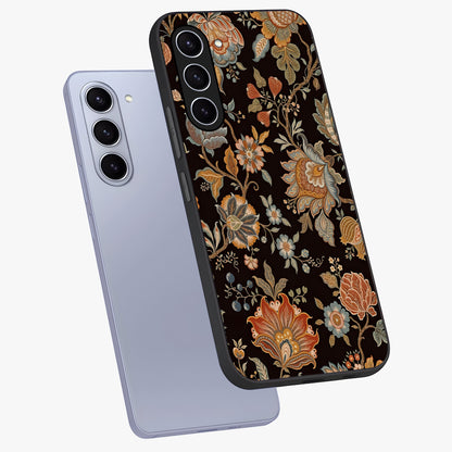 Vintage Floral Dream Glass Case displayed in angled mockup highlighting elegant vintage flower design with soft aesthetic style.