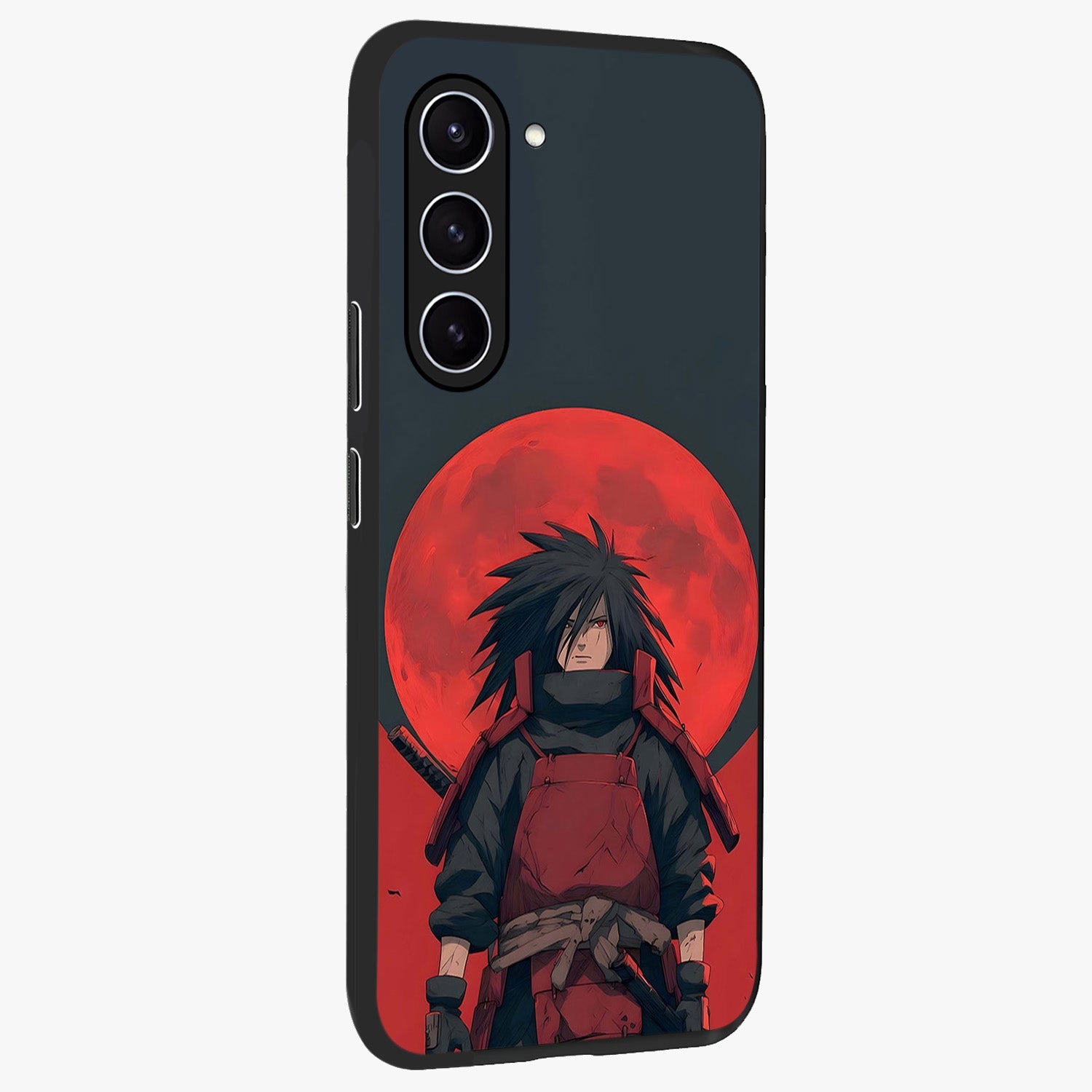 Crimson Moon Warlord Glass Case upright view showcasing powerful warlord artwork with dark celestial theme.
