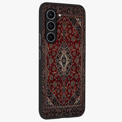 Heritage Carpet Royale Glass Case upright view showcasing detailed ornamental artwork with luxurious traditional theme.