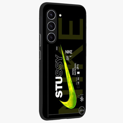 Neon Street Edition Glass Case upright view showcasing colorful neon artwork with modern street culture theme.