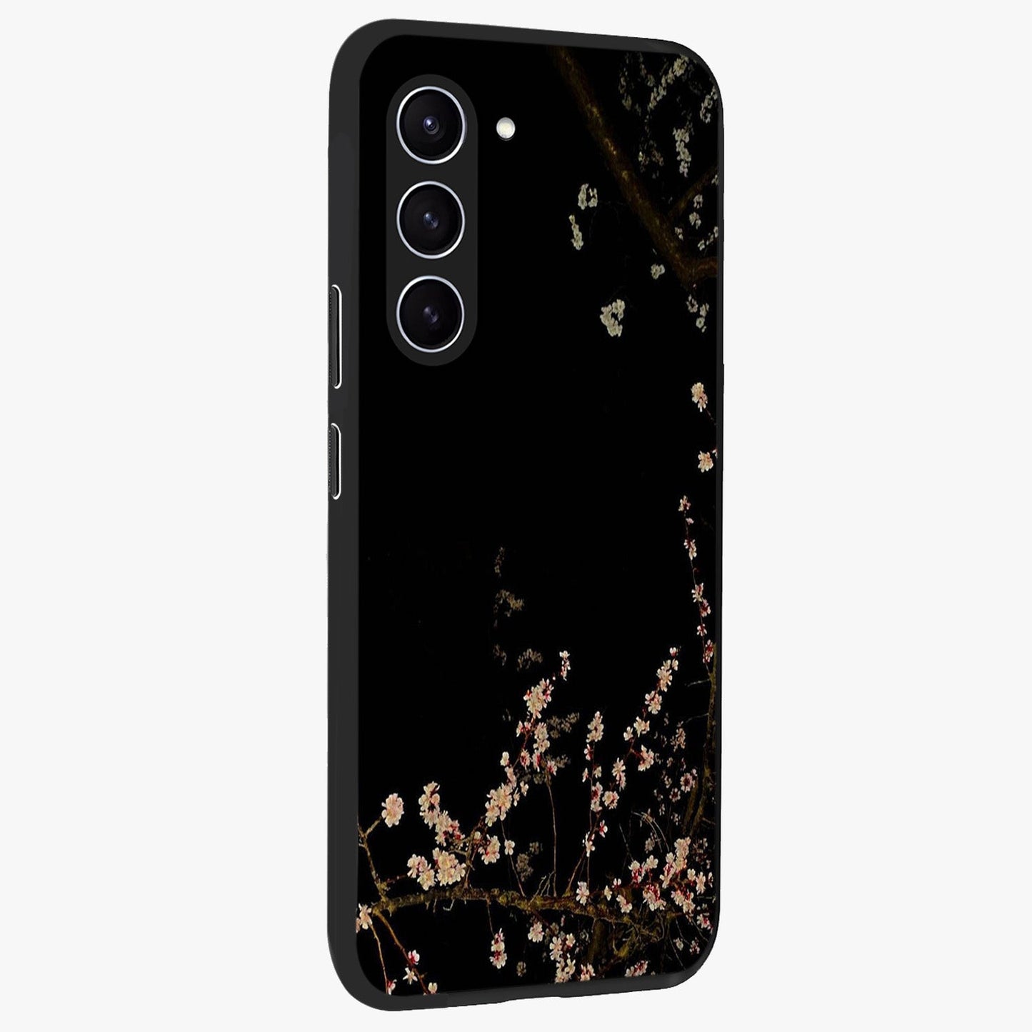 Petal Moon Light With Custom Name Glass Case upright view showcasing elegant floral moon artwork with personalized aesthetic.