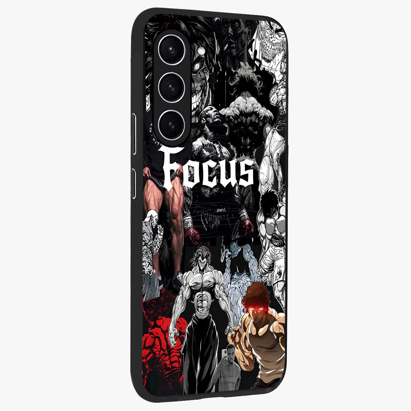 Relentless Power Focus Glass Case upright view showcasing strong inspirational artwork with powerful focus theme.