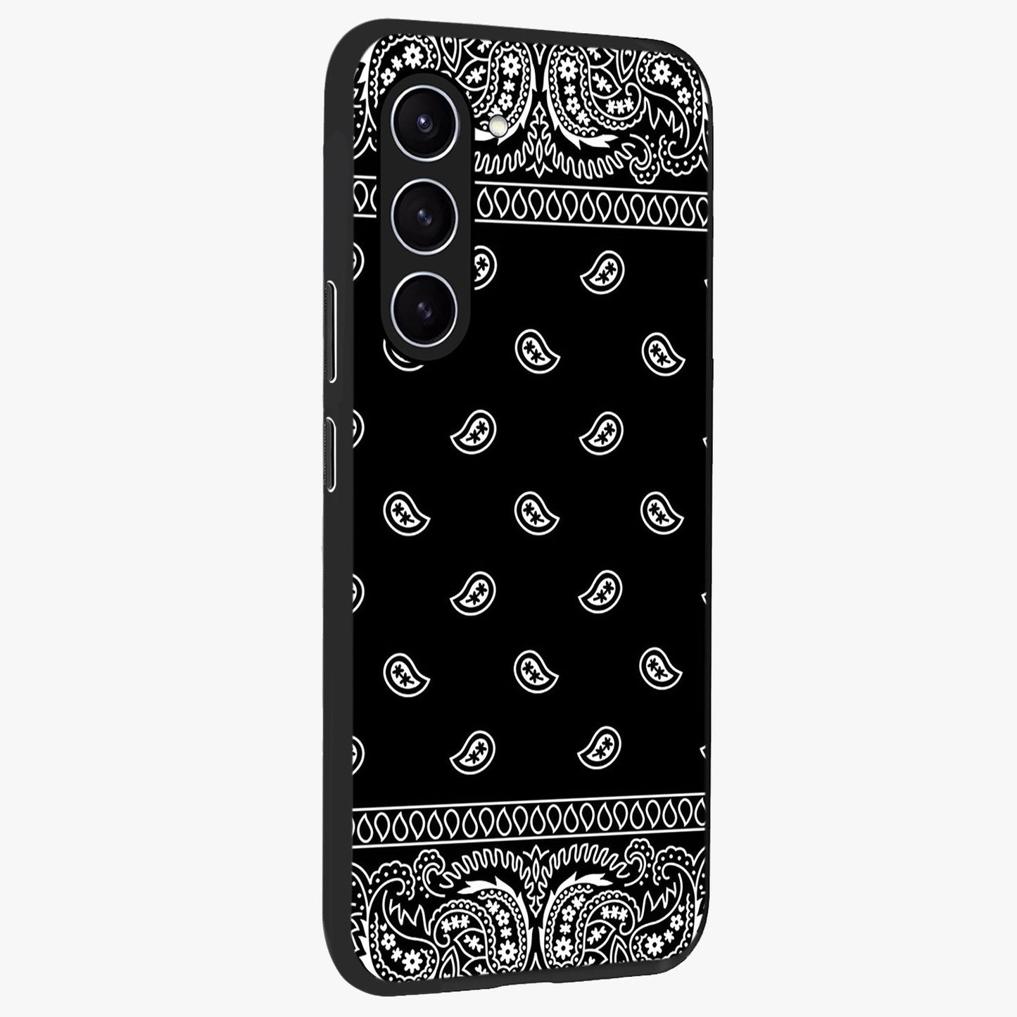 Retro Rebel Threads Glass Case upright view showcasing stylish vintage artwork with bold retro theme.