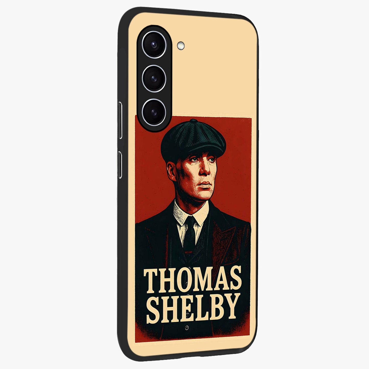 Vintage Mafia Authority Glass Case upright view showcasing dramatic vintage artwork with iconic authority theme.