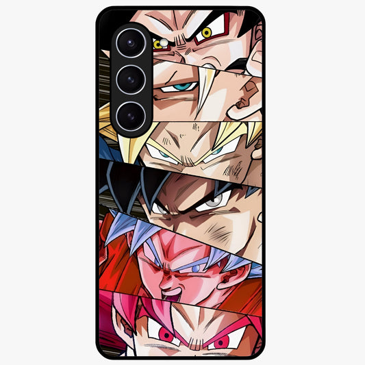 Anime Character Glass Case showing flat back view with vibrant anime artwork and glossy glass finish.