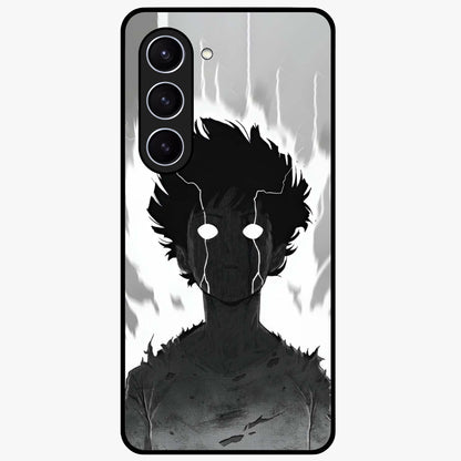 Awakened Inner Rage Glass Case showing flat back view with intense artistic artwork and glossy glass finish.