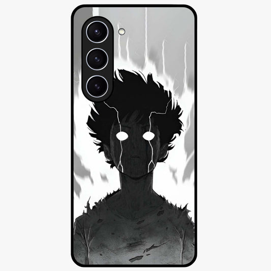Awakened Inner Rage Glass Case showing flat back view with intense artistic artwork and glossy glass finish.