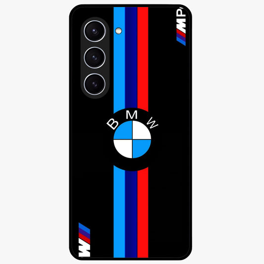 Turbo BMW Beast Glass Case showing flat back view with high performance sports car artwork and glossy glass finish.
